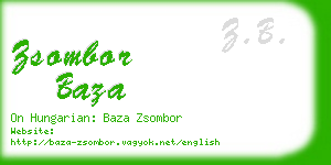 zsombor baza business card